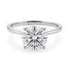 2.ct Round Cut Lab Grown Diamond Solitaire Ring in 14K White Gold | IGI Certified