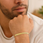 14K Yellow Gold Super Flex Herringbone Bracelet