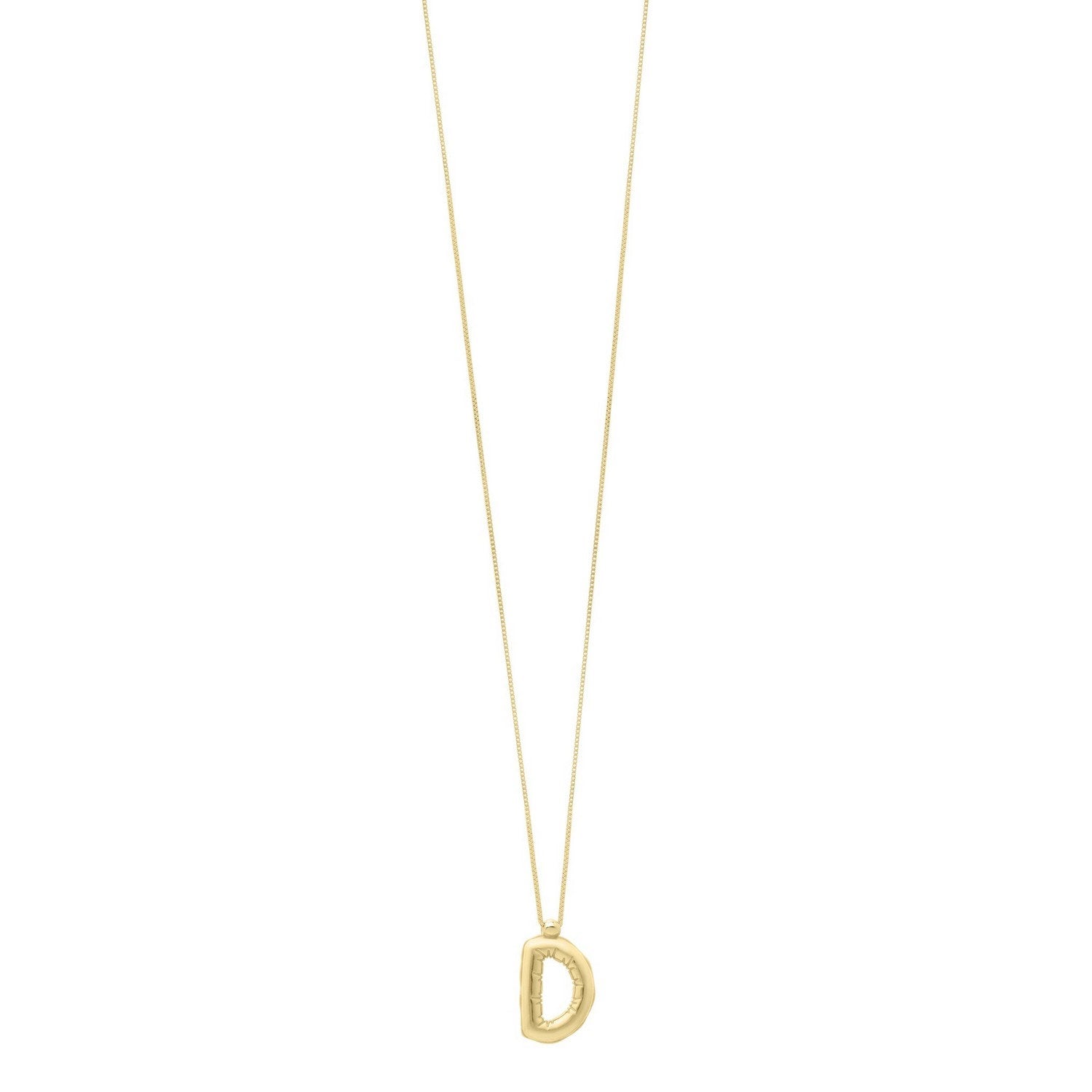 14K Yellow Gold Helium Initial D Pendant