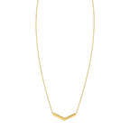Chevron Necklace in 14K Yellow Gold