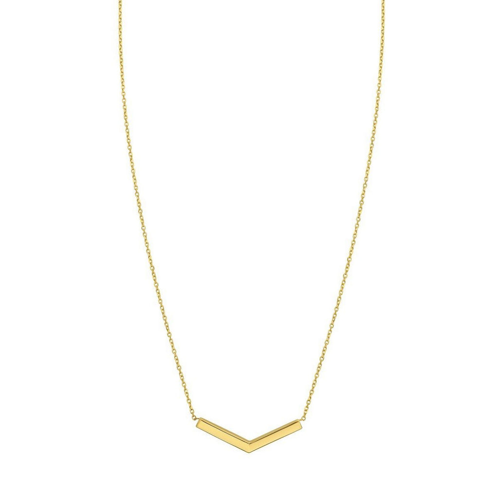 Chevron Necklace in 14K Yellow Gold