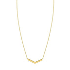 Chevron Necklace in 14K Yellow Gold