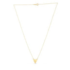 High Polish Elongated Heart Necklace in 14K Yellow Gold
