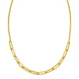 Adjustable Paperclip Link Necklace in 14K Yellow Gold
