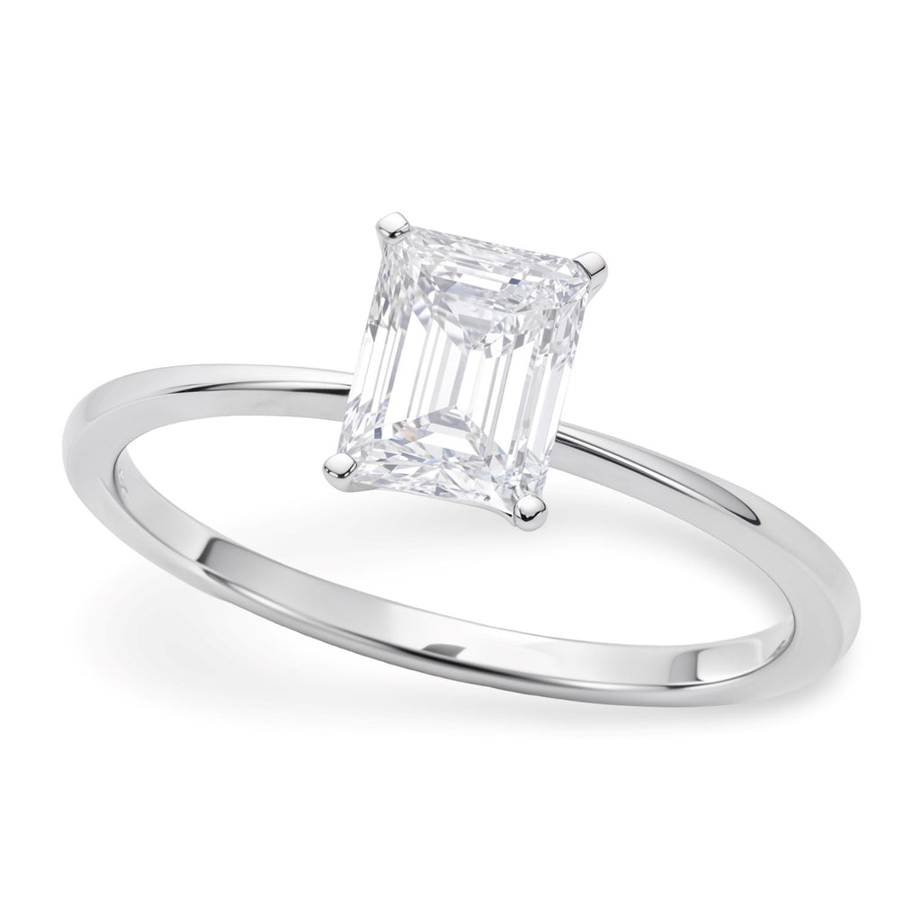 1ct Radiant Lab Grown Diamond Ring | 14K Gold
