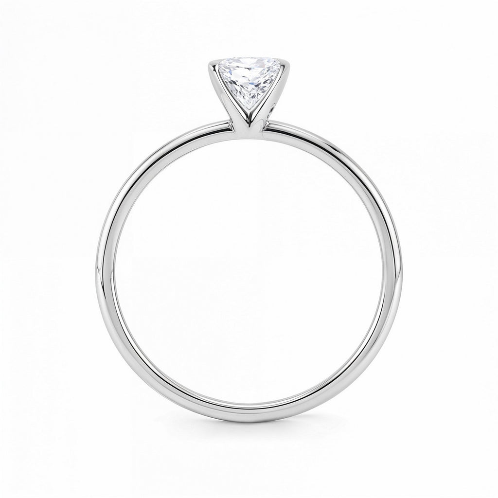 1ct Radiant Lab Grown Diamond Ring | 14K Gold