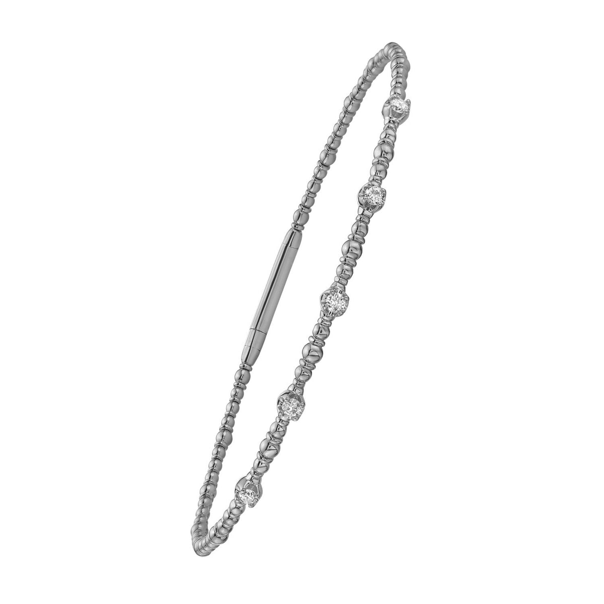 Classic Beaded Bracelet in 14K Gold