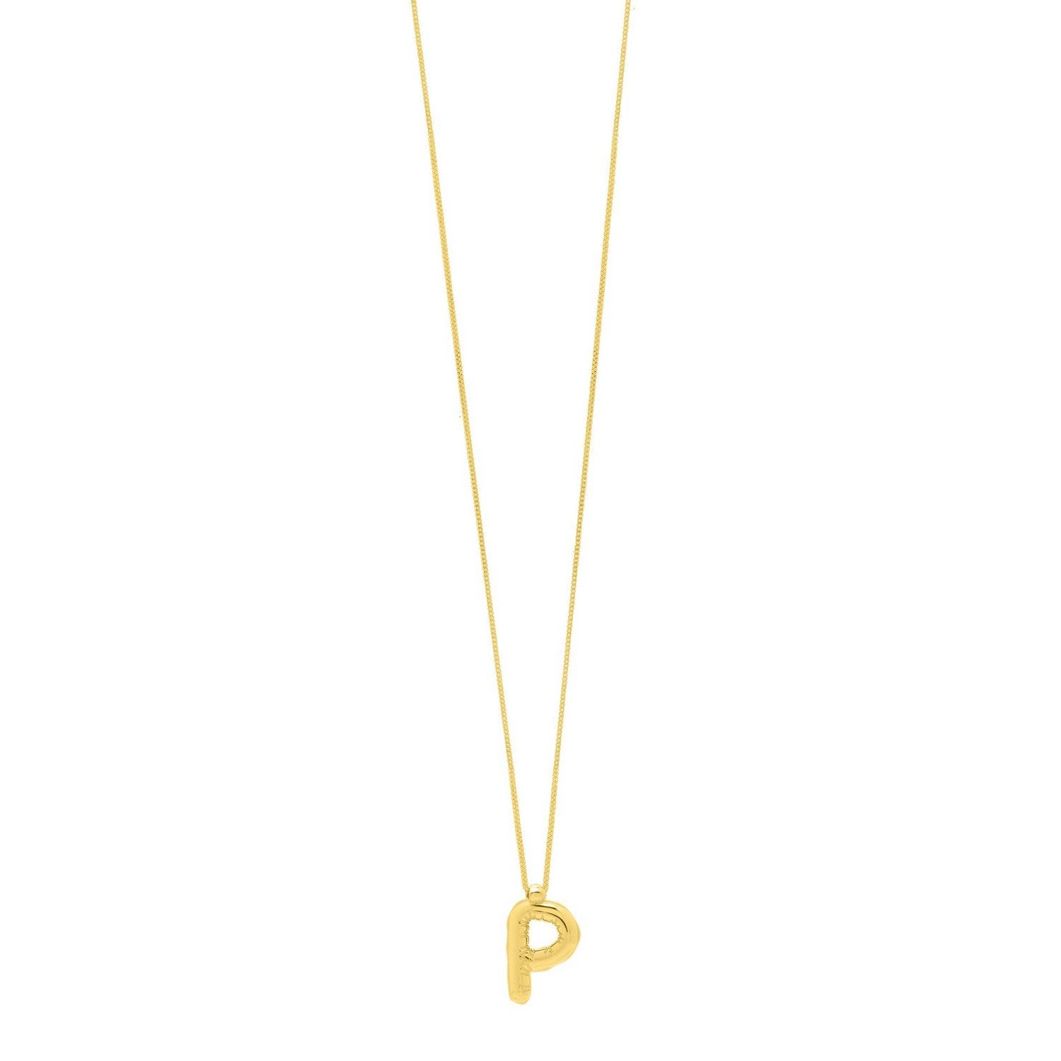 14K Yellow Gold Helium Initial P Pendant
