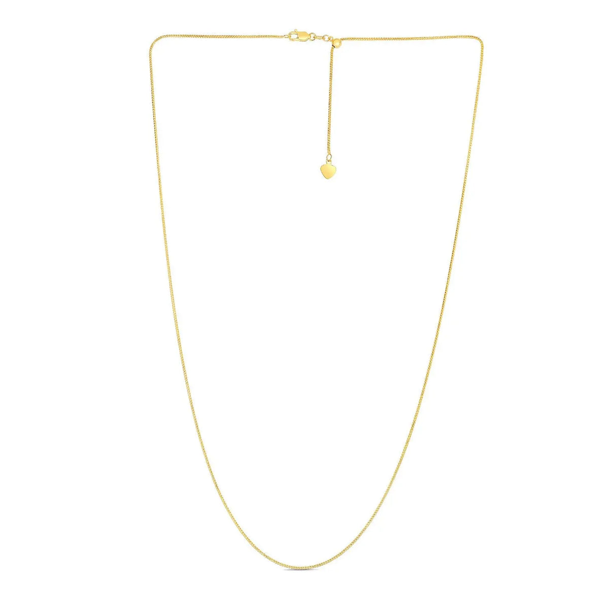 Adjustable Franco Chain in 14K Yellow Gold  Chains DEEVE