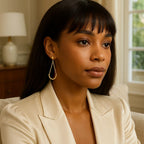 Curved Chain Drop Earrings | 14K Gold