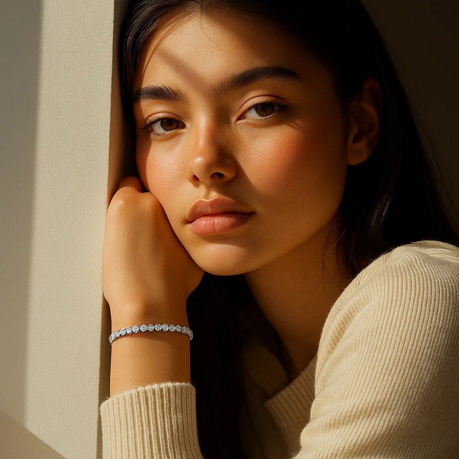 Diamond Tennis Bracelet (3 cctw F/G  VS2/SI1)