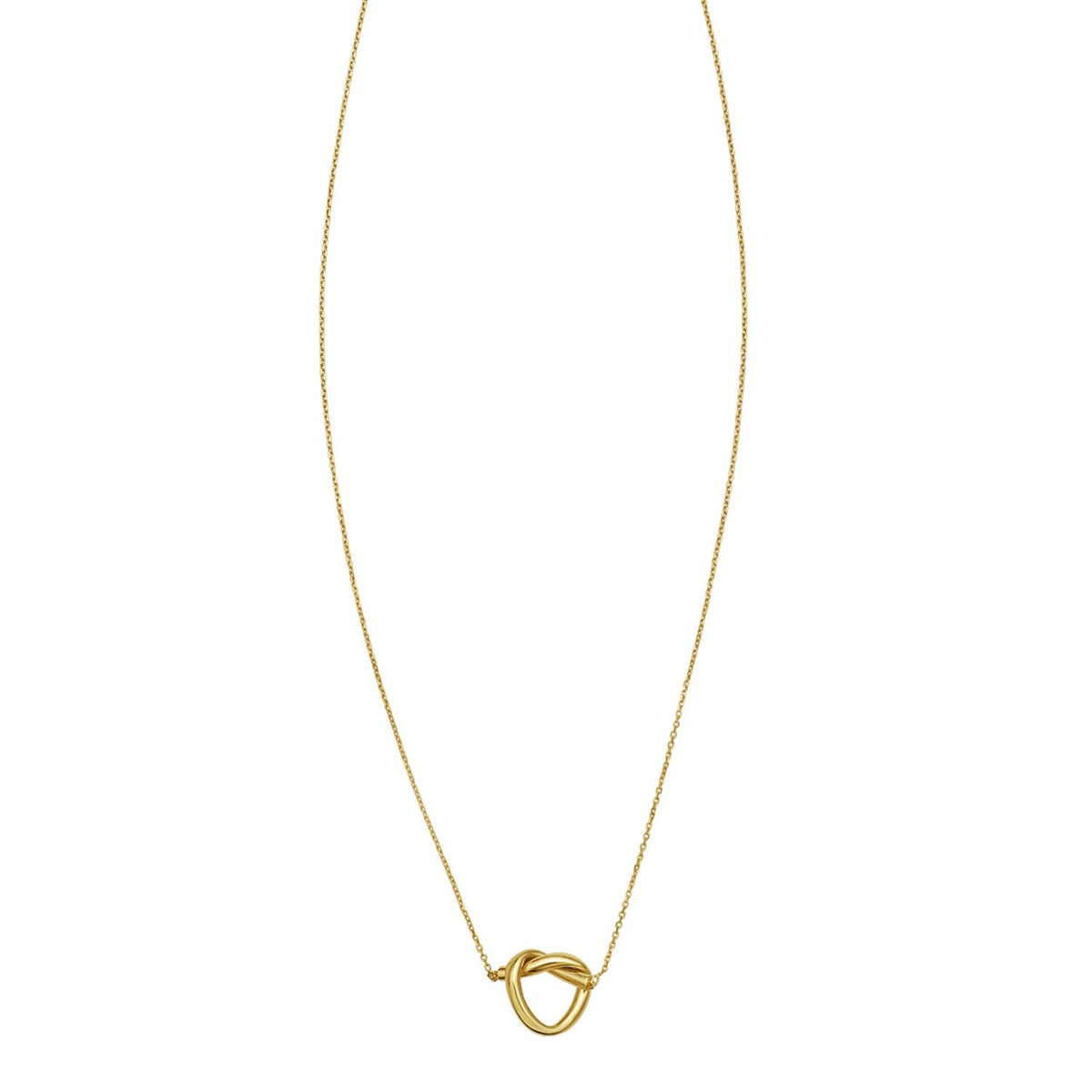 Love Knot Pendant Necklace in 14K Yellow Gold