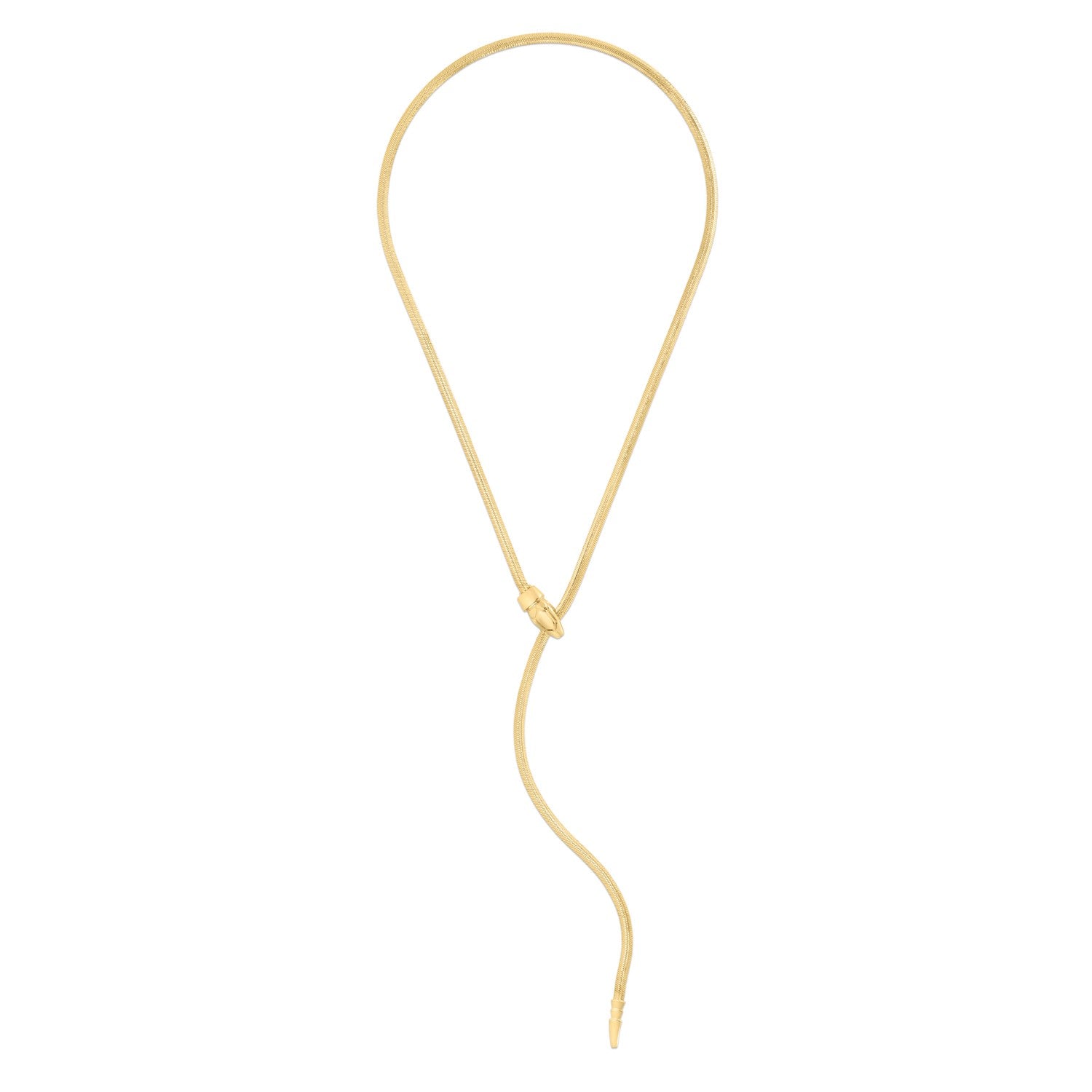Serpent Chain Necklace in 14K Yellow Gold