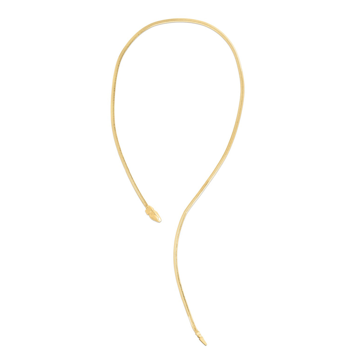 Serpent Chain Necklace in 14K Yellow Gold
