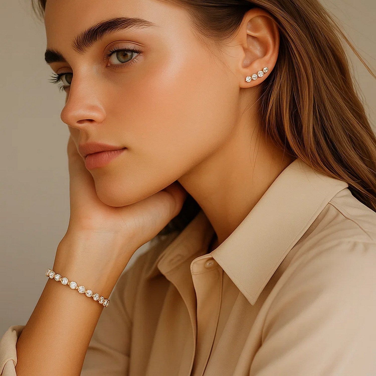 Tennis Bracelet (6 cctw F/G  VS2/SI1)