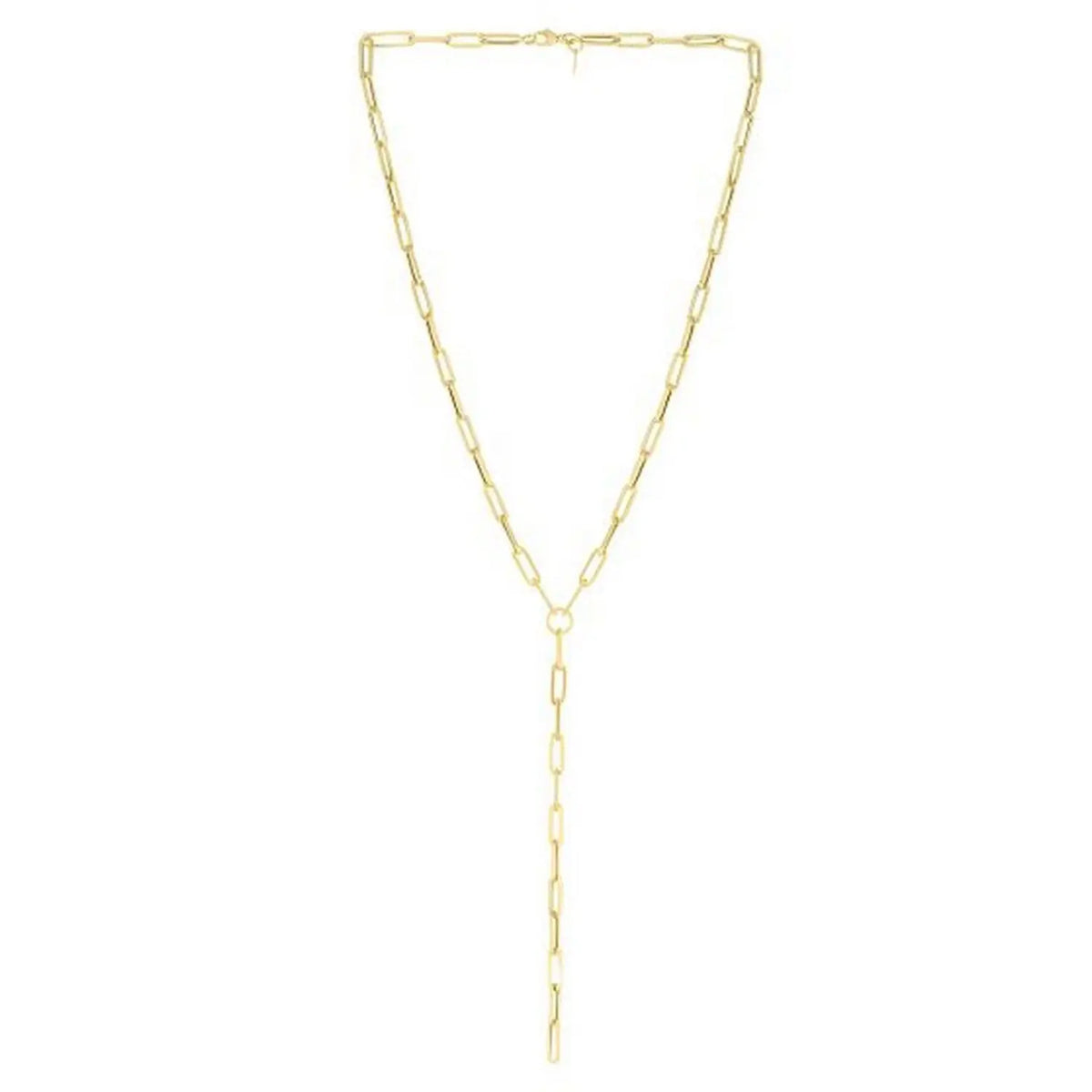 Paperclip Chain Necklace  Lariat DEEVE