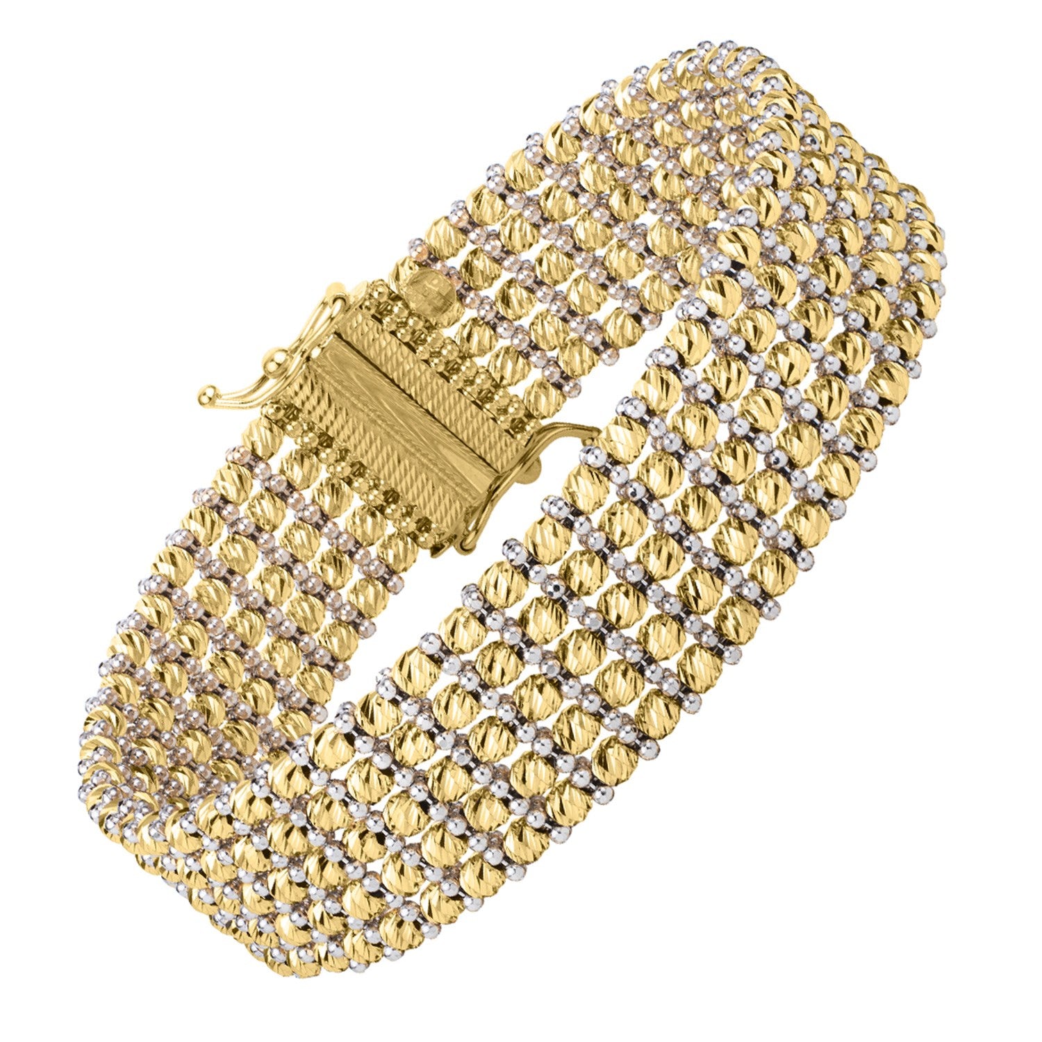 Two Tone Rede Carpet Bracelet