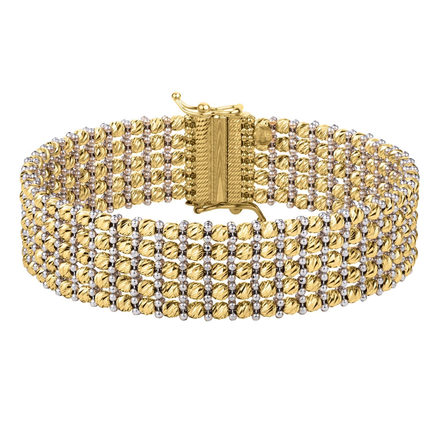 Two Tone Rede Carpet Bracelet