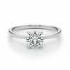 1.ct Cushion Cut Lab Grown Diamond Solitaire Ring in 14K White Gold | IGI Certified