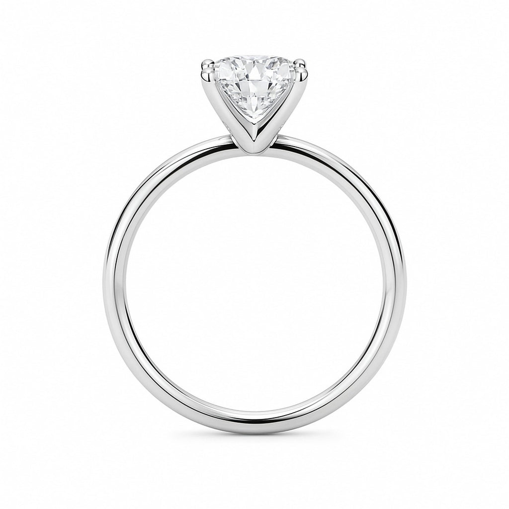 1ct Cushion Lab Grown Diamond Ring | 14K Gold