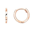 Petite Polished Hoop Earrings in 14K Rose Gold | 11.5mm