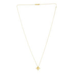 High Polish North Star Necklace in 14K Yellow Gold