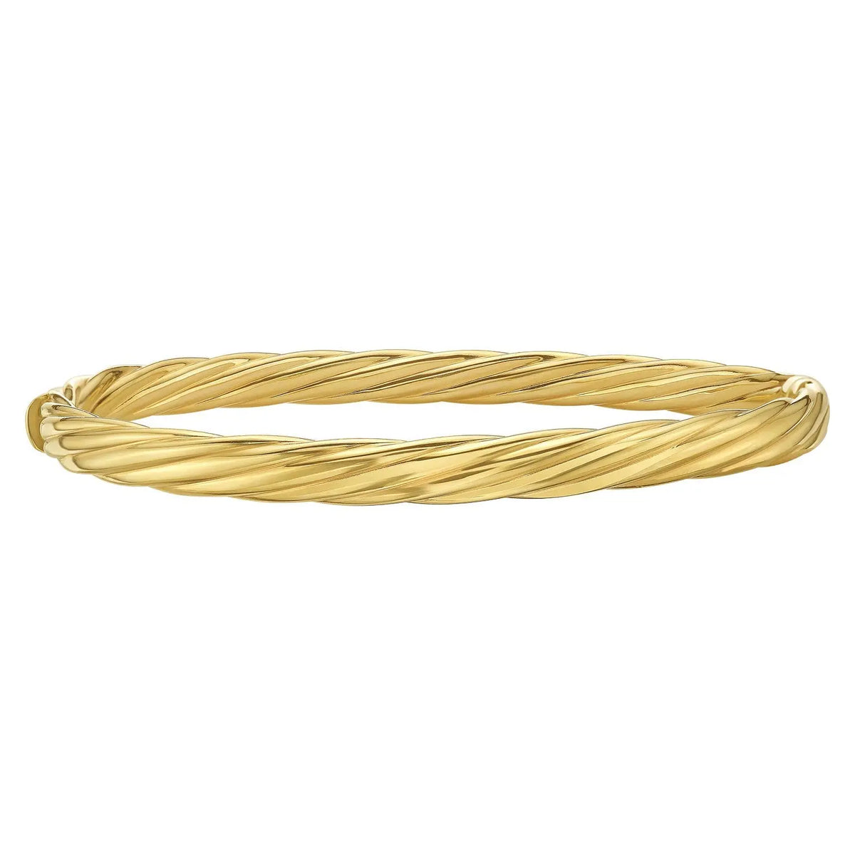 Twist Bangle in 14K Yellow Gold  Bangles DEEVE