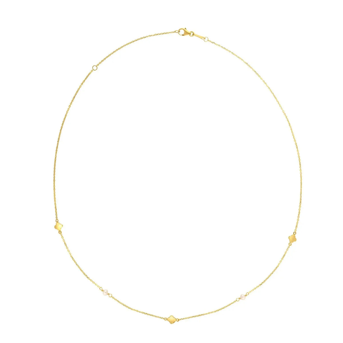 Pearl Clover Necklace  Choker DEEVE
