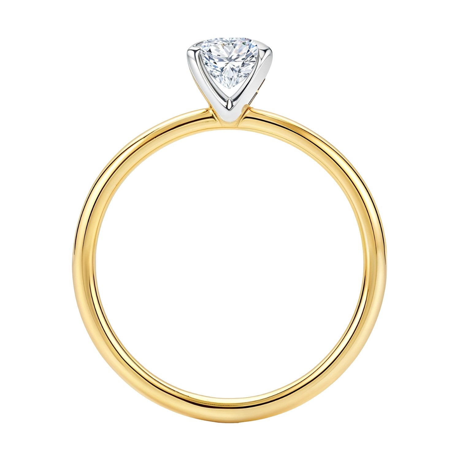 1.50.ct Emerald Cut Lab Grown Diamond Solitair Ring In 14K Yellow Gold | IGI Certified