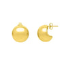 Puffed Up Button Stud Earrings | 14K Gold  Stud Earrings DEEVE