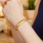 Large Stretch Mesh Bracelet in 14K Yellow Gold