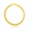 14K Yellow Gold Cuban link chain bracelet