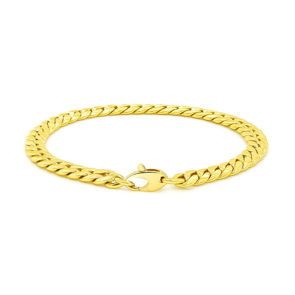 14K Yellow Gold Cuban Link Bracelet