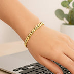 14K Yellow Gold Cuban Link Bracelet