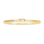 Brick Omega Bracelet in 14K Yellow Gold