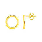 Open Circle Earrings | 14K Gold