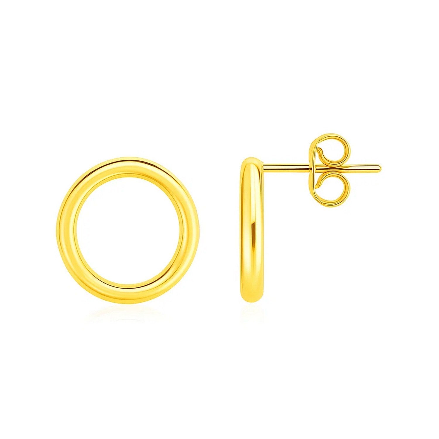 Open Circle Earrings | 14K Gold