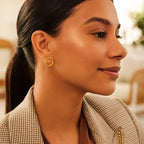 Open Circle Earrings | 14K Gold