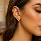 Open Circle Earrings | 14K Gold