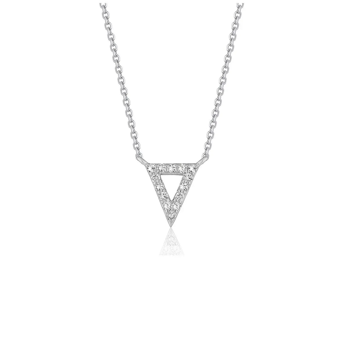Diamond Triangle Pendant  Pendants DEEVE