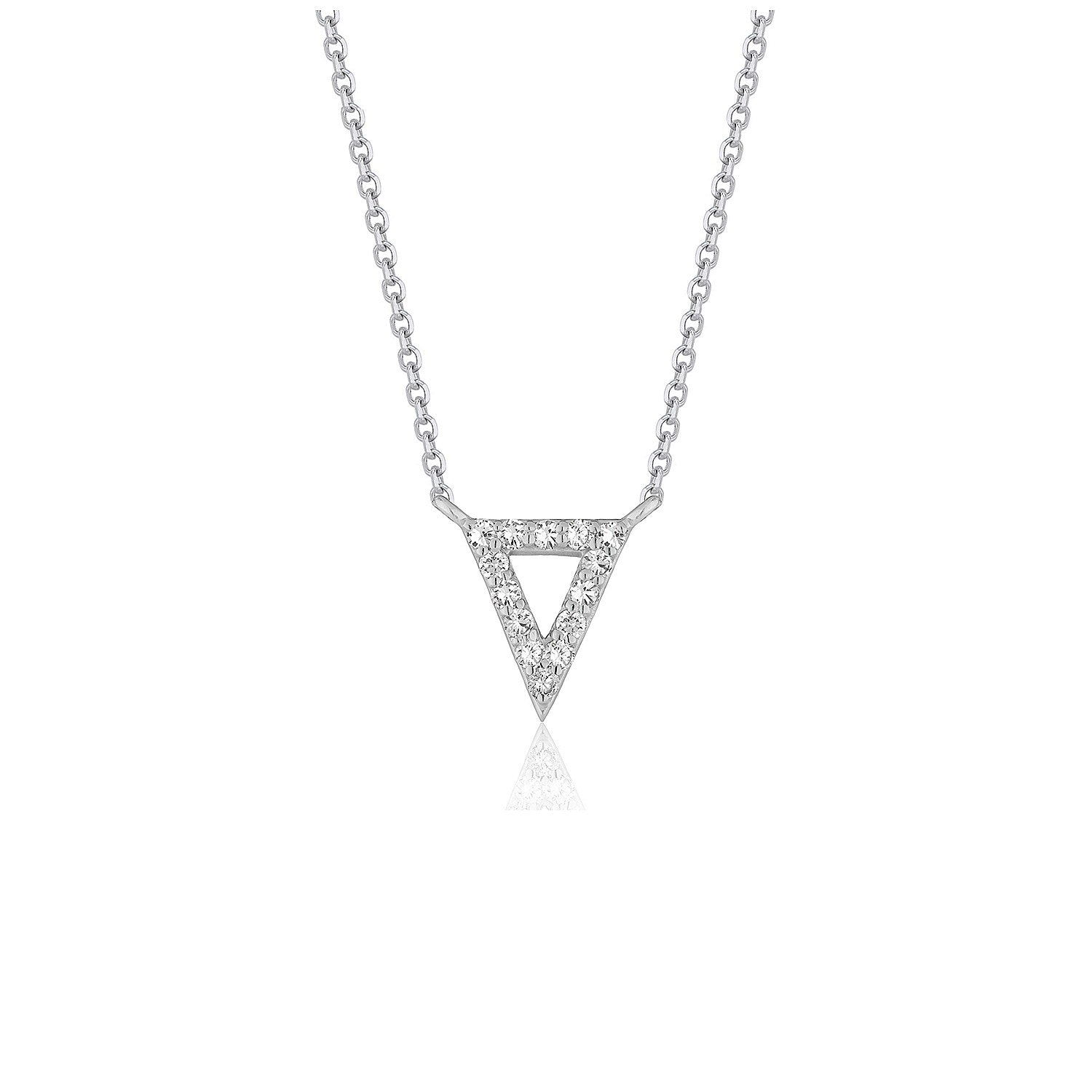 Diamond Triangle Pendant