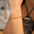14K Yellow Gold Cable Chain Bracelet