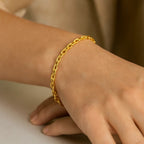 14K Yellow Gold Cable Chain Bracelet