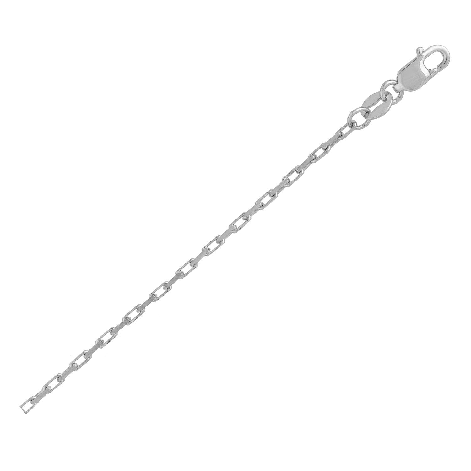 French Cable Chain in 14K White Gold