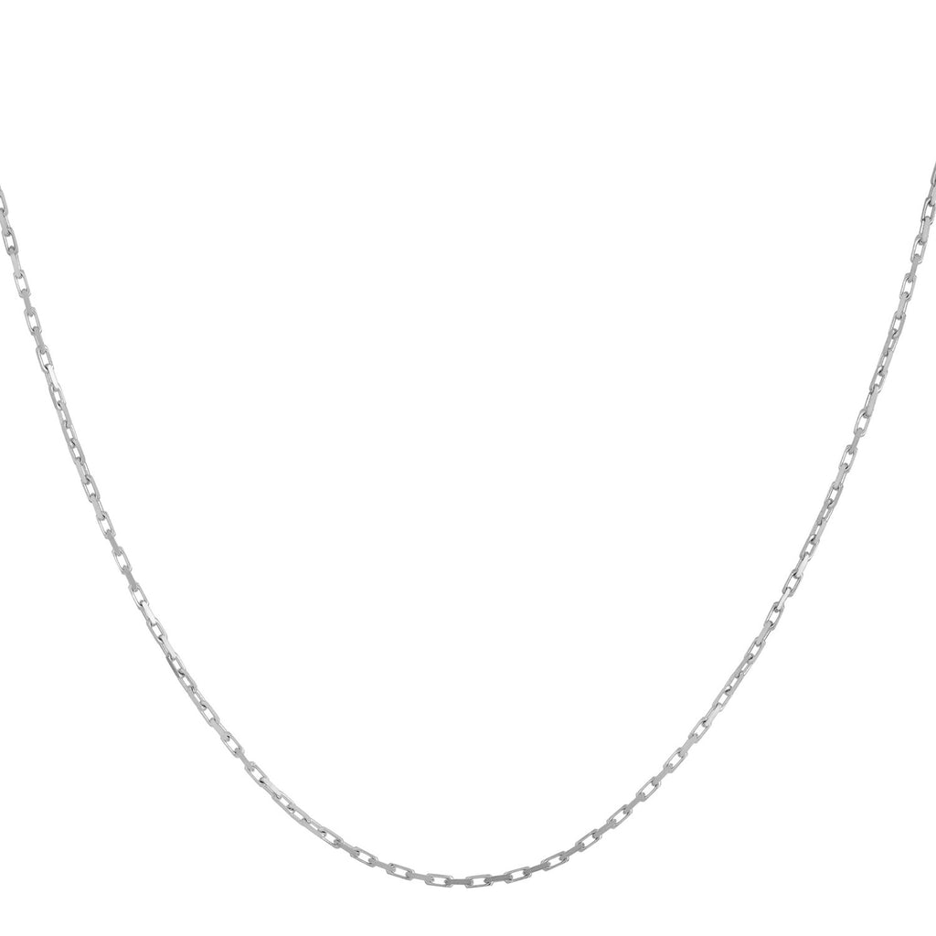 French Cable Chain in 14K White Gold