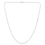 French Cable Chain in 14K White Gold