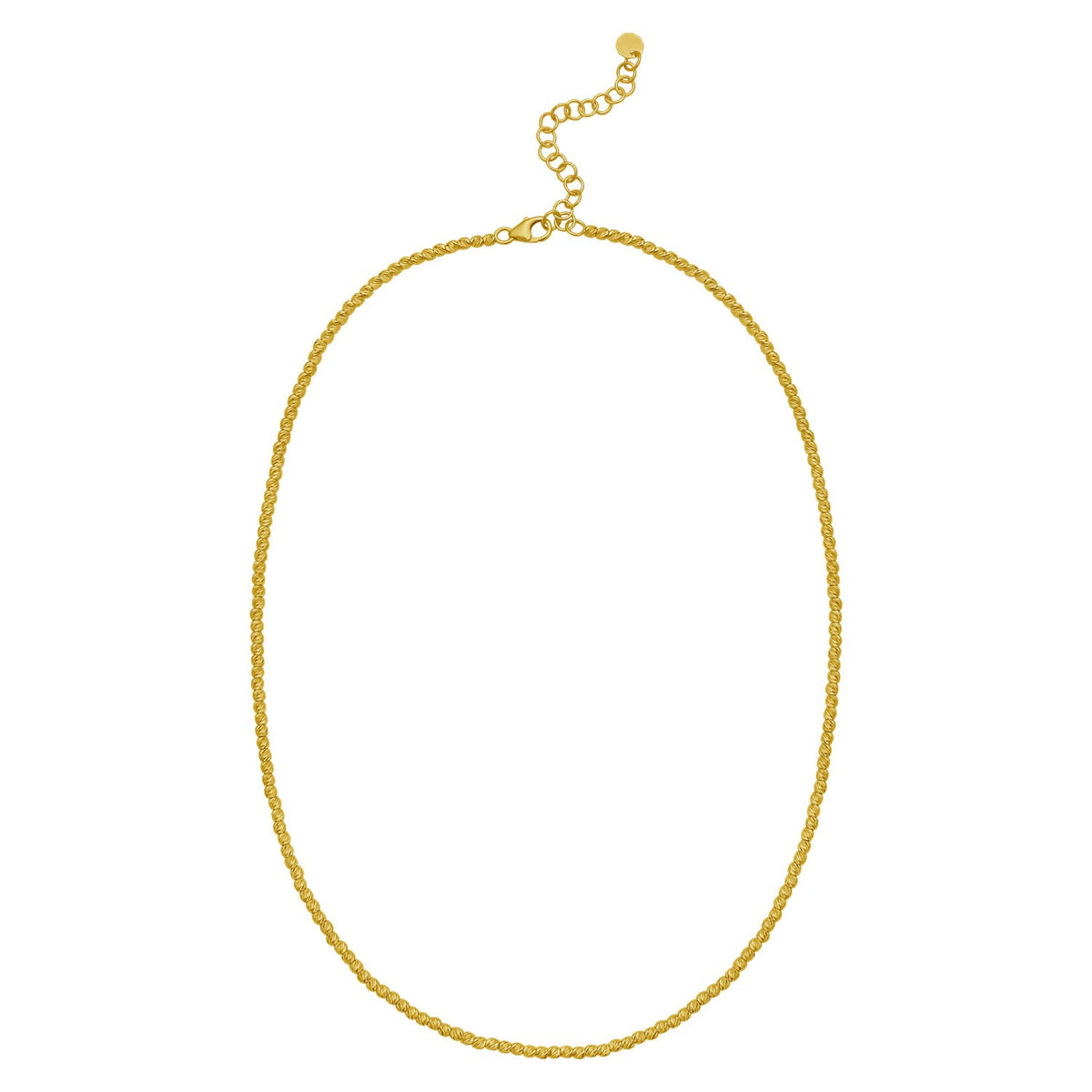 Bead Chain Necklace in 14K Yellow Gold | 2.30mm