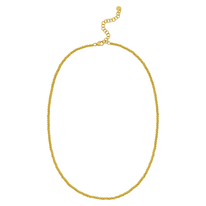 Bead Chain Necklace in 14K Yellow Gold | 2.30mm