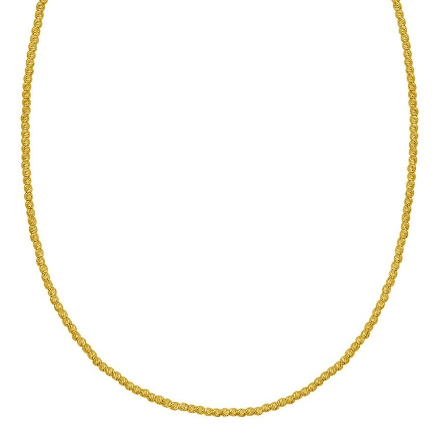 Bead Chain Necklace in 14K Yellow Gold | 2.30mm