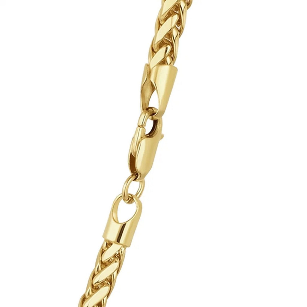 Diamond Cut Round Franco Chain in 14K Yellow Gold